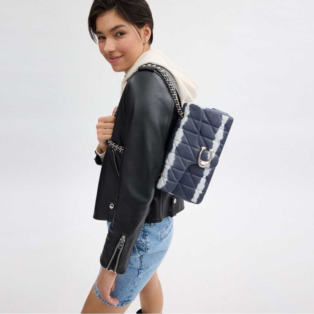 Stylish Blue Quilted Women's Bag